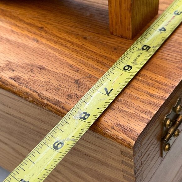 Griffin Shinemasters Wooden Shoe Shine Box with Dovetail Joinery Vintage - Picture 13 of 14